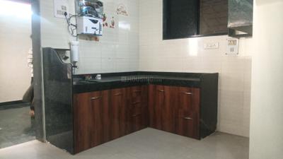 Kitchen Image of 650 Sq.ft 1 BHK Apartment / Flat for rent in New Sangvi Pune for Rs. 20000