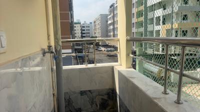 Balcony Image of 600 Sq.ft 1 BHK Apartment / Flat for rent in Madhapur Hyderabad for Rs. 32000