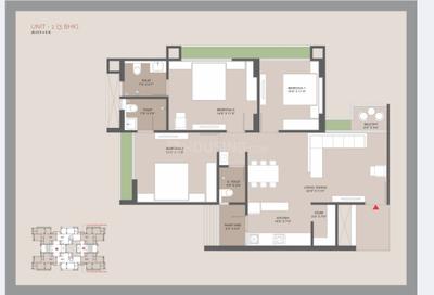 Image of 1100 Sq.ft 3 BHK Apartment / Flat for rent in Ognaj, Ahmedabad for Rs. 25000
