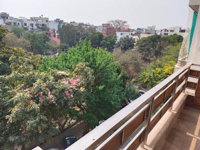 Balcony Image of 1440 Sq.ft 3 BHK Builder Floor for rent in Chittaranjan Park New Delhi for Rs. 81000