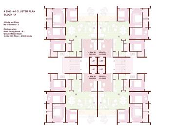 Image of 3545 Sq.ft 4 BHK Apartment / Flat for sale in Bopal, Ahmedabad for Rs. 18965000