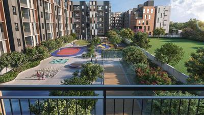 Balcony Image of 1100 Sq.ft 3 BHK Apartment / Flat for sale in TVS Emerald Verde Vista, Padur Chennai for Rs. 10000000