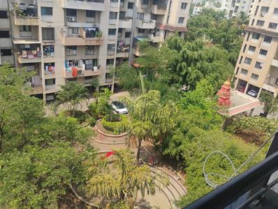 Balcony Image of 1000 Sq.ft 2 BHK Apartment / Flat for rent in Shashwat Tejolay Society, Warje Pune for Rs. 26500