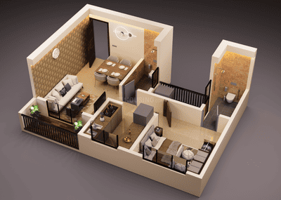 Image of 581 Sq.ft 1 BHK Apartment / Flat for sale in Vaishnavi Garden, Dombivli East, Thane for Rs. 2899999