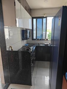 Kitchen Image of 640 Sq.ft 1 RK Apartment / Flat for sale in Woodspace 9th Avenue, Radhika Park Rajkot for Rs. 3950000