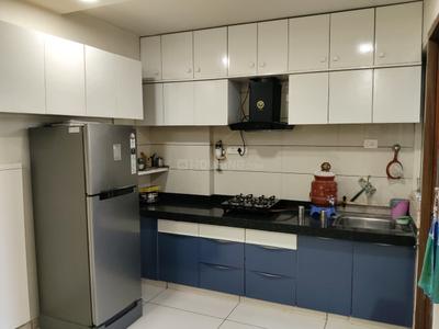 Kitchen Image of 1800 Sq.ft 3 BHK Apartment / Flat for rent in Bodakdev Ahmedabad for Rs. 45000