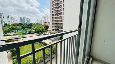 Balcony Image of 950 Sq.ft 1.5 BHK Apartment / Flat for sale in Godrej Vananta, Jagatpur Ahmedabad for Rs. 4300000