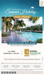 Image of 950 Sq.ft 3 BHK Apartment / Flat for sale in Runwal Avenue Wing K, Kanjurmarg East, Mumbai for Rs. 24000000