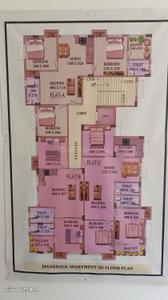 Floor Plan Image of 943 Sq.ft 2 BHK Apartment / Flat for sale in Hamid Nagar Asansol for Rs. 3250000