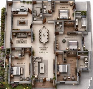 Image of 4000 Sq.ft 4 BHK Apartment / Flat for sale in Prestige White Meadows, Whitefield, Bengaluru for Rs. 74000000