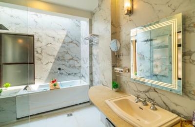 Bathroom Image of 1100 Sq.ft 2 BHK Apartment / Flat for rent in Sahjanand Riverview, Vadadla Bharuch for Rs. 12000