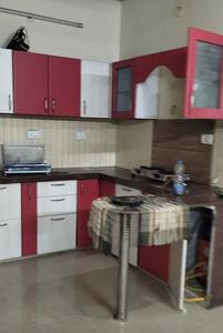 Kitchen Image of 1100 Sq.ft 2 BHK Builder Floor for rent in Lalarpura Jaipur for Rs. 17000