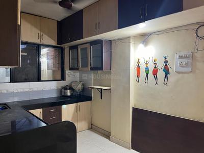 Kitchen Image of 612 Sq.ft 1 BHK Apartment / Flat for rent in Samarth Vihar, Pimple Gurav Pune for Rs. 17000