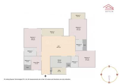 Image of 1987 Sq.ft 3.5 BHK Apartment / Flat for sale in Prestige Serenity Shores by Prestige Projects Pvt Ltd, Varthur, Bengaluru for Rs. 32000000