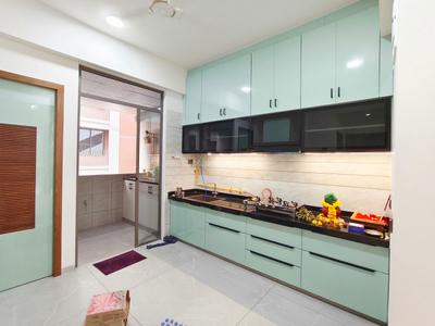 Kitchen Image of 2412 Sq.ft 3 BHK Apartment / Flat for rent in Saamarth H7, PDPU Road Gandhinagar for Rs. 55000