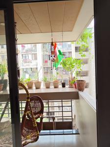 Balcony Image of 1220 Sq.ft 2 BHK Apartment / Flat for rent in Parth Mepal Parmeshwar, Zundal Ahmedabad for Rs. 28000