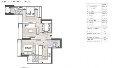 Image of 900 Sq.ft 2 BHK Apartment / Flat for sale in Rustomjee La Vie, Thane West, Thane for Rs. 11000000