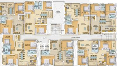 Image of 1715 Sq.ft 2 BHK Apartment / Flat for sale in Tathastu Exotica, Patrapada, Bhubaneswar for Rs. 11200000