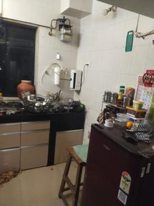 Kitchen Image of 490 Sq.ft 1 BHK Apartment / Flat for rent in Kalash Udhyan Complex, Kopar Khairane Navi Mumbai for Rs. 30000