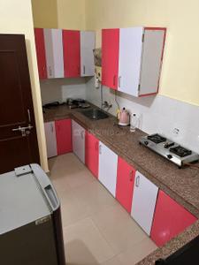 Kitchen Image of 1500 Sq.ft 3 BHK Builder Floor for rent in Mahmoorganj Varanasi for Rs. 27000