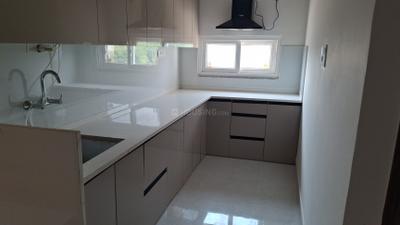 Kitchen Image of 1300 Sq.ft 3 BHK Apartment / Flat for rent in Parth Avenue, Siroli Jaipur for Rs. 40000