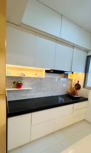 Kitchen Image of 1200 Sq.ft 2 BHK Apartment / Flat for rent in Adani Aster Neo, Shantigram Ahmedabad for Rs. 45000