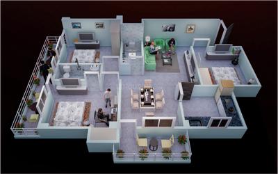 Image of 1437 Sq.ft 3 BHK Apartment / Flat for sale in Udaini, Patna for Rs. 5700000