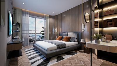 Bedroom Image of 2600 Sq.ft 4 BHK Apartment / Flat for sale in Mantra One Residences by Burgundy, Mundhwa Pune for Rs. 37500000