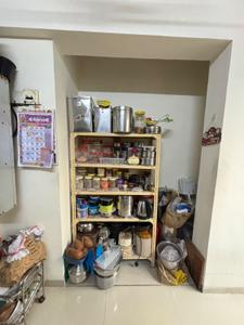 Kitchen Image of 655 Sq.ft 1 BHK Apartment / Flat for rent in Vikram Gayatri Park, Kalwa Thane for Rs. 20000