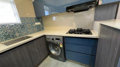 Kitchen Image of 552 Sq.ft 1 BHK Apartment / Flat for rent in Eroor Kochi for Rs. 35000
