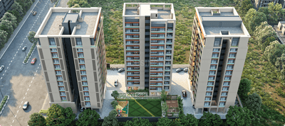 Image of 1845 Sq.ft 3 BHK Apartment / Flat for sale in Palanpur, Surat for Rs. 8385000