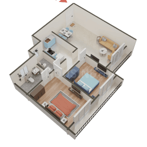 Image of 764 Sq.ft 2 BHK Apartment / Flat for sale in Ruparel Zinnia, Borivali West, Mumbai for Rs. 19800000