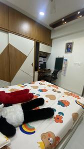 Bedroom Image of 765 Sq.ft 3 BHK Apartment / Flat for sale in Himalaya and Mainland Pinnacle Block A To D, Tragad Ahmedabad for Rs. 9000000
