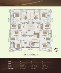 Image of 950 Sq.ft 3 BHK Apartment / Flat for sale in Tridev Square, Azara, Guwahati for Rs. 5900000