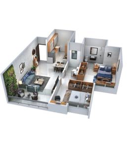 Image of 945 Sq.ft 2 BHK Apartment / Flat for sale in Kumar Primeview G3, Hadapsar, Pune for Rs. 5700000