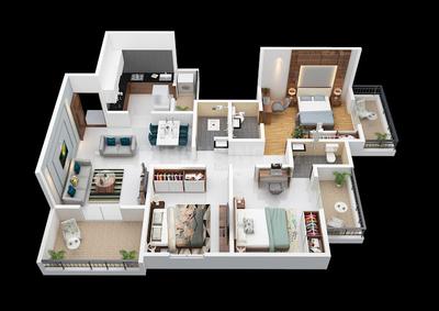 Image of 900 Sq.ft 2.5 BHK Apartment / Flat for sale in Primal Pride, Moshi, Pune for Rs. 5200000