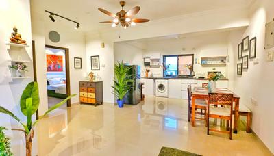 Hall Image of 1200 Sq.ft 2 BHK Apartment / Flat for rent in Marna Siolim Goa for Rs. 70000