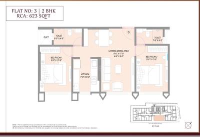 Image of 850 Sq.ft 2 BHK Apartment / Flat for sale in Vishva, Chembur, Mumbai for Rs. 14500000