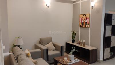 Living Room Image of 1260 Sq.ft 2 BHK Apartment / Flat for rent in Bulland Group Heights, Crossings Republik Ghaziabad for Rs. 22000