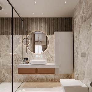 Bathroom Image of 3600 Sq.ft 4 BHK Apartment / Flat for sale in Avadh Habitat, Dumas Surat for Rs. 17200000