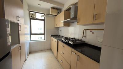 Kitchen Image of 1410 Sq.ft 2 BHK Apartment / Flat for rent in Unitech Fresco, Sector 50 Gurgaon for Rs. 52000