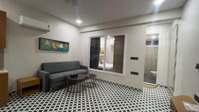 Living Room Image of 700 Sq.ft 1 BHK Apartment / Flat for rent in Scheme No 114 Indore for Rs. 22000