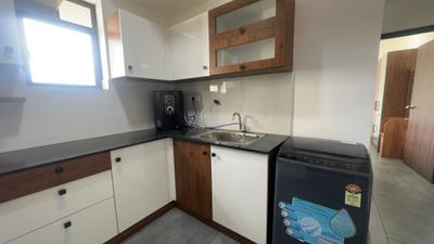 Kitchen Image of 575 Sq.ft 1 BHK Apartment / Flat for rent in Eroor Kochi for Rs. 33000