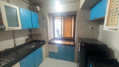 Kitchen Image of 800 Sq.ft 1 BHK Apartment / Flat for rent in Nyati Shubharambh Complex, Thane West Thane for Rs. 30000