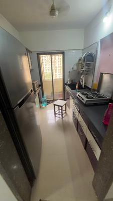 Kitchen Image of 850 Sq.ft 2 BHK Apartment / Flat for rent in Madhav Palacia, Hiranandani Estate Thane for Rs. 35000