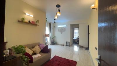 Living Room Image of 935 Sq.ft 2 BHK Apartment / Flat for rent in Rajarhat Kolkata for Rs. 25000