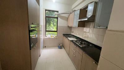 Kitchen Image of 1250 Sq.ft 2 BHK Apartment / Flat for rent in Unitech Fresco, Sector 50 Gurgaon for Rs. 47500