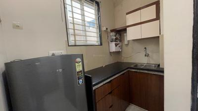 Kitchen Image of 300 Sq.ft 1 RK Builder Floor for rent in Scheme No 113 Indore for Rs. 14500