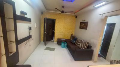 Living Room Image of 800 Sq.ft 1 BHK Apartment / Flat for rent in Nyati Shubharambh Complex, Thane West Thane for Rs. 30000