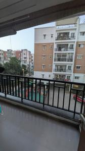 Balcony Image of 1740 Sq.ft 3 BHK Apartment / Flat for rent in Gowra Green Living, Manikonda Hyderabad for Rs. 50000